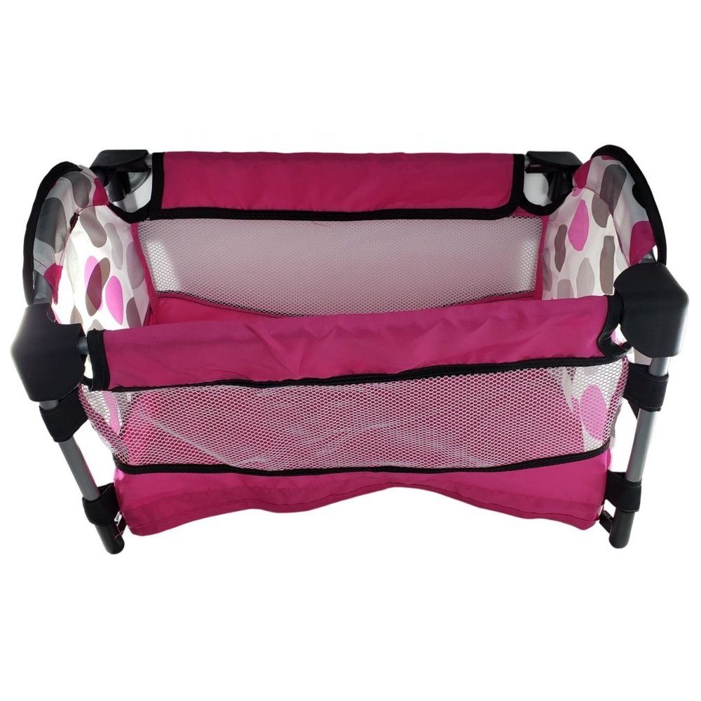 Graco Tollytots Baby Doll Play Pen Pink Polka Dots